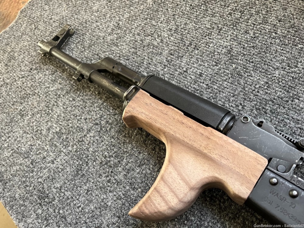 High Quality Custom Walnut Sharkfin Style Wood Hand Guard AK47 WASR MAK90-img-8