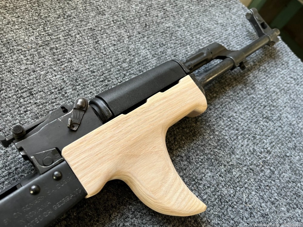 High Quality Custom Sharkfin AFG Style Wood Hand Guard AK47 WASR MAK90-img-5