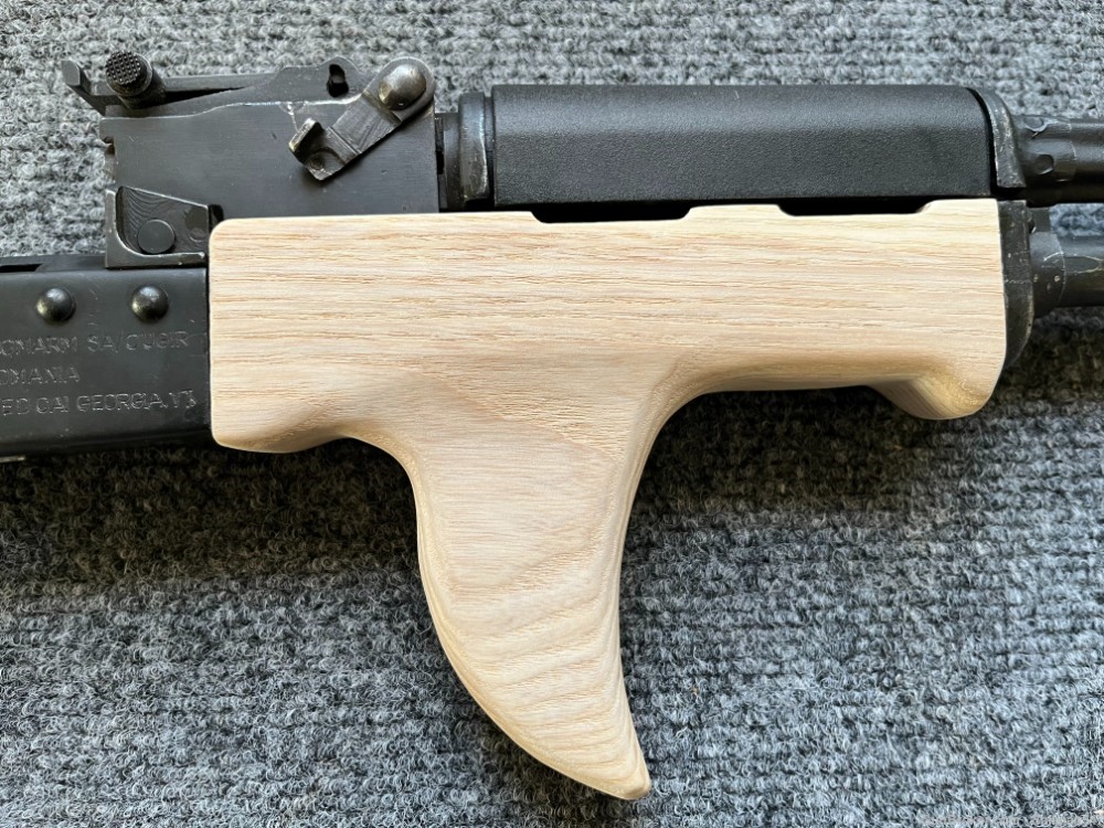 High Quality Custom Sharkfin AFG Style Wood Hand Guard AK47 WASR MAK90-img-0