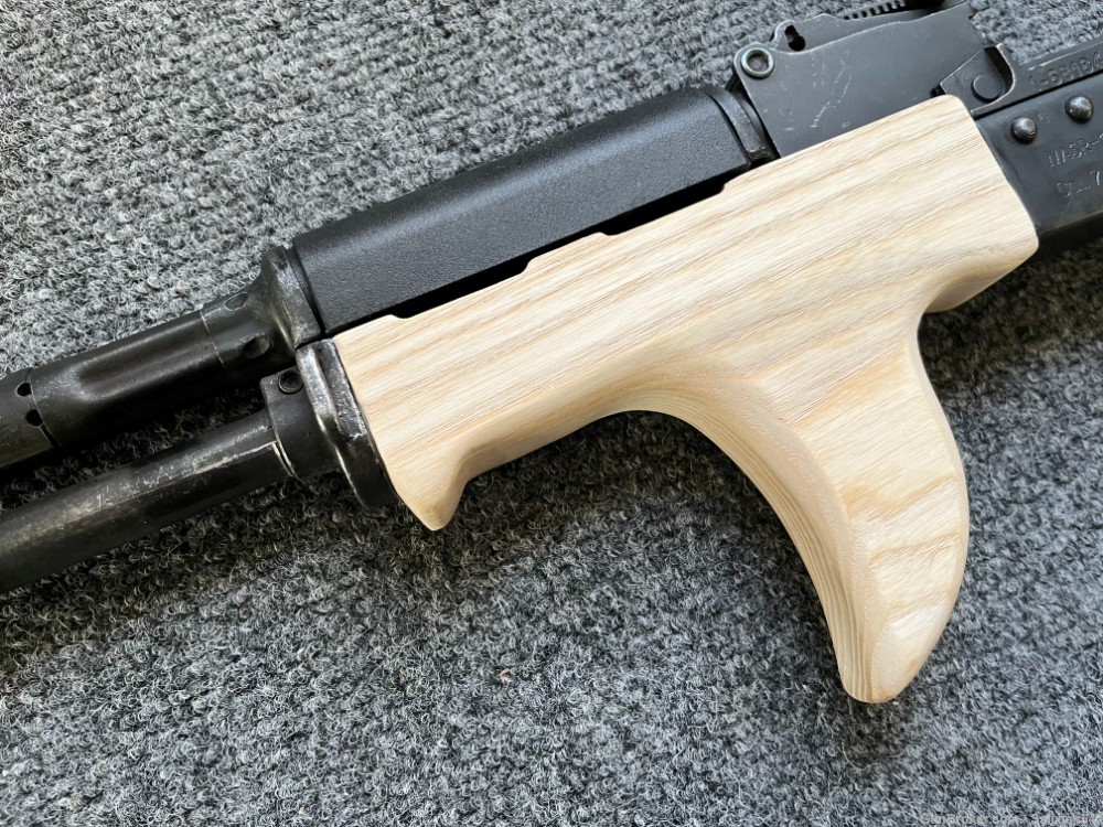 High Quality Custom Sharkfin AFG Style Wood Hand Guard AK47 WASR MAK90-img-2