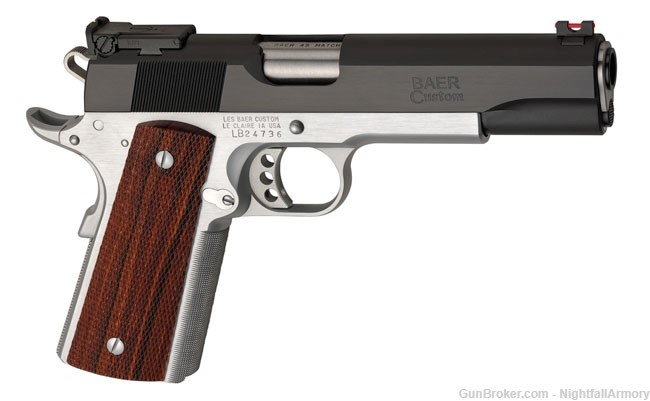 Les Baer BOSS 429 .45acp 5" Blued & Hard Chrome 1911 Pistol 45 LBP429 New !-img-0