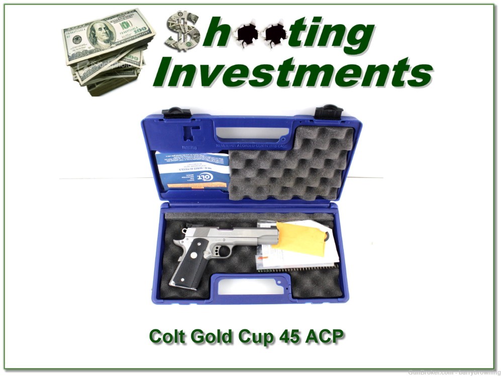 Colt Gold Cup Trophy Stainless 45 ACP in case-img-0