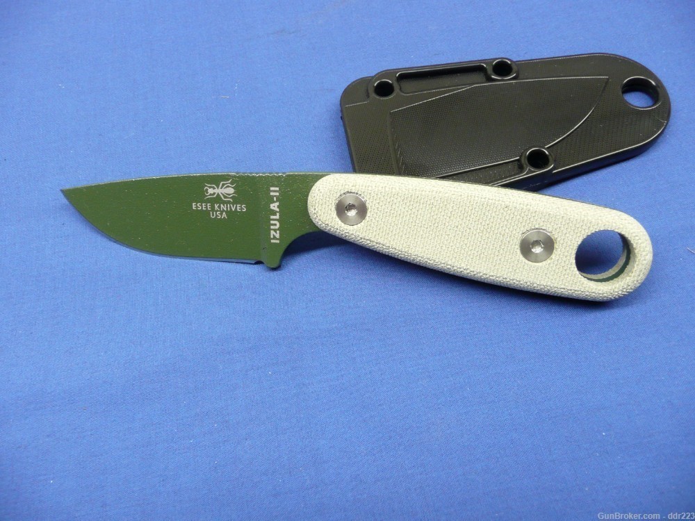 ESEE IZULA-II Fixed Blade Knife, Olive Green Finish, Factory New-img-5