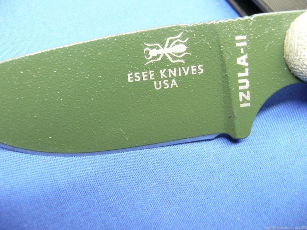 ESEE IZULA-II Fixed Blade Knife, Olive Green Finish, Factory New-img-4