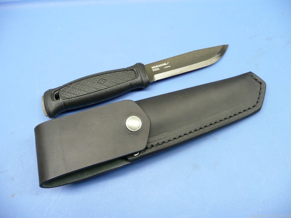 Mora Garberg Carbon Knife w/ Leather Scabbard NIB-img-2