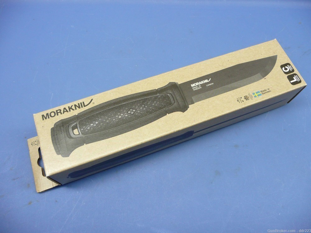 Mora Garberg Carbon Knife w/ Leather Scabbard NIB-img-10