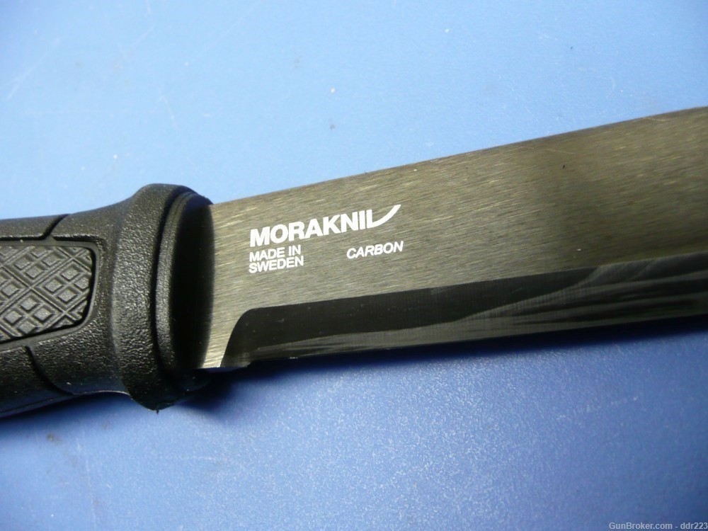 Mora Garberg Carbon Knife w/ Leather Scabbard NIB-img-3