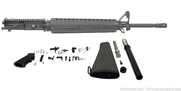 M-16 / AR-15 5.56mm Complete Parts Kit w/ 20" BARREL & Fixed A2 Stock Assm-img-0