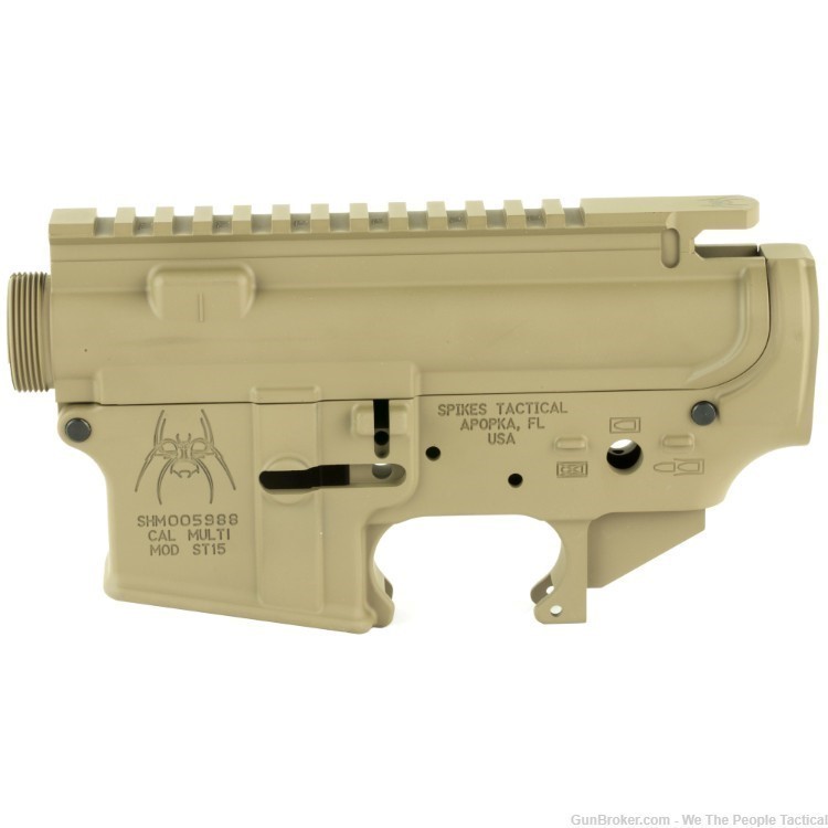 Spike's Tactical AR-15 M4 Upper Lower Receiver Set Multi FDE Mil Spec NEW-img-2