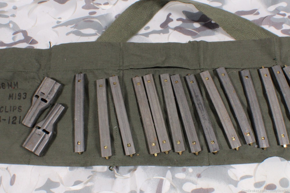 AR15 USGI Bandolier with Stripper Clips .223 5.56 2 Spoons 18 total-img-1