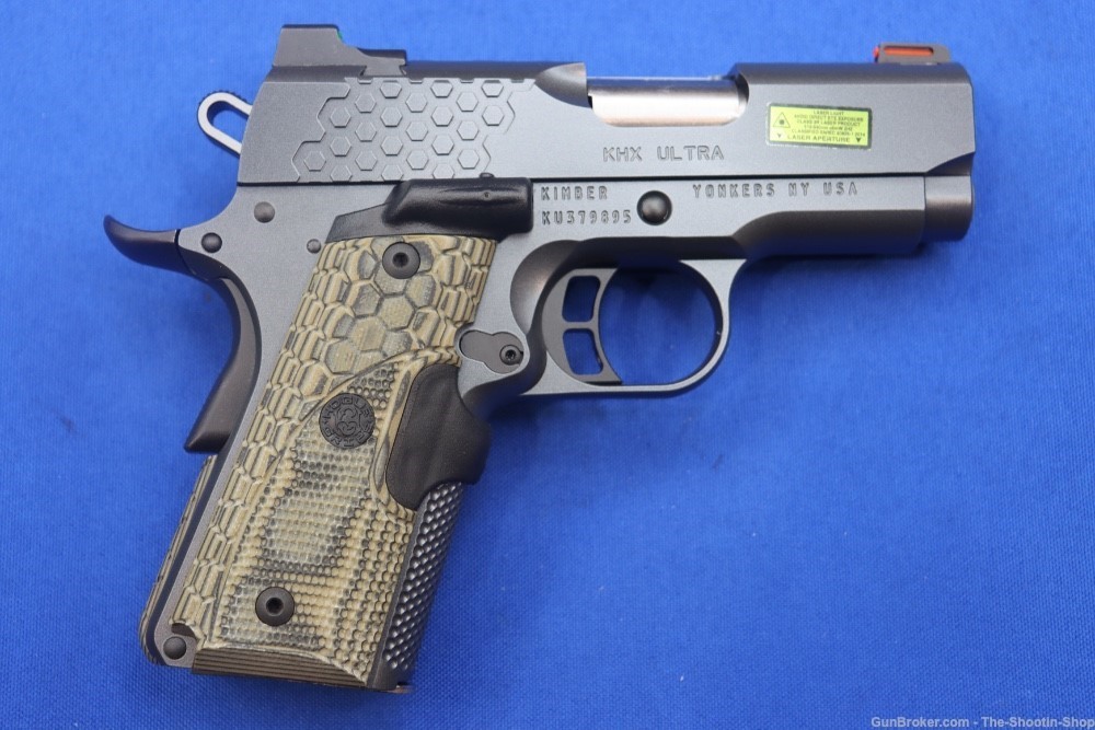 Kimber Model KHX ULTRA 1911 Pistol 9MM 3" G10 LASER GRIP 8RD Compact NEW 9-img-7