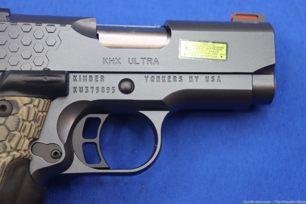 Kimber Model KHX ULTRA 1911 Pistol 9MM 3" G10 LASER GRIP 8RD Compact NEW 9-img-8