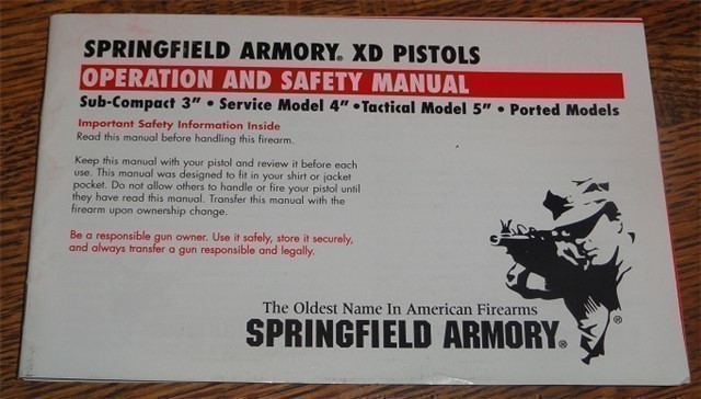 Springfield Armory XD Factory Manual-img-0