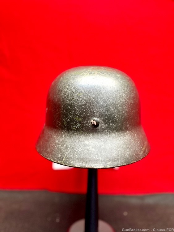 UNRIVIALED! WW2 German Model 1935 WAFFEN SS "DOUBLE DECAL" COMBAT Helmet!-img-10