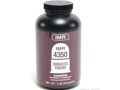 IMR 4350 Smokeless Reloading Powder 1 Pound NEW 1 LB 4350 no cc fees 