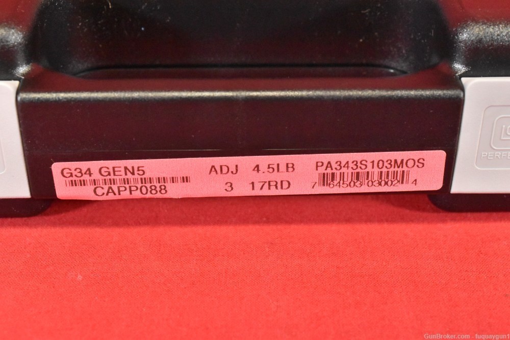 Glock 34 Gen 5 MOS 9mm 5.31" Optic Ready PA343S103MOS Glock-34 G34-img-10