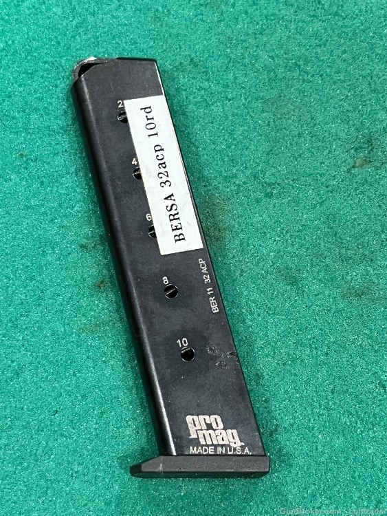 Bersa Model 11 ProMag Magazine 10rd 32ACP Made in USA-img-1