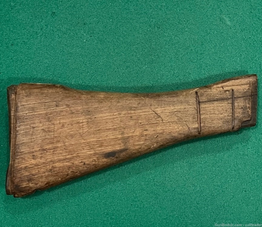 Australian FAL Rifle Wood Buttstock used repaired-img-0