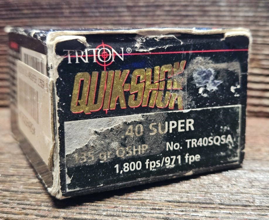 Triton Quick-Shok 40 Super 135gr Ammo 20 Rounds-img-0
