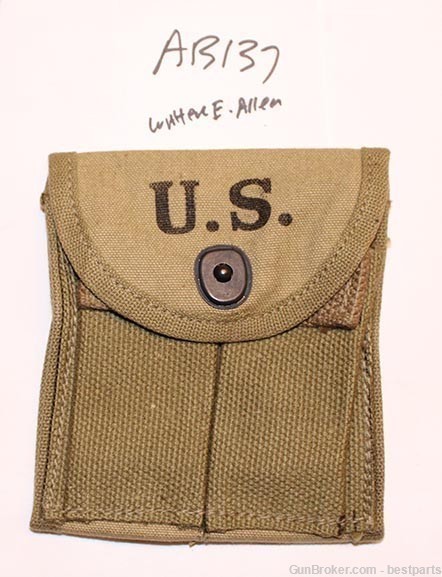 M1 Carbine Stock Pouch “Water Allen.1943, NOS Orig. USGI- #AB137-img-0