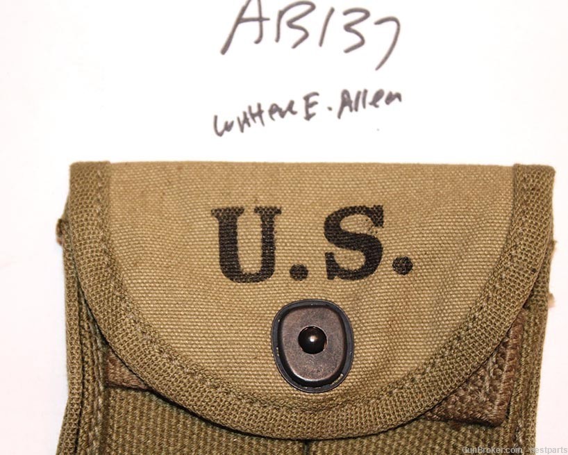 M1 Carbine Stock Pouch “Water Allen.1943, NOS Orig. USGI- #AB137-img-1