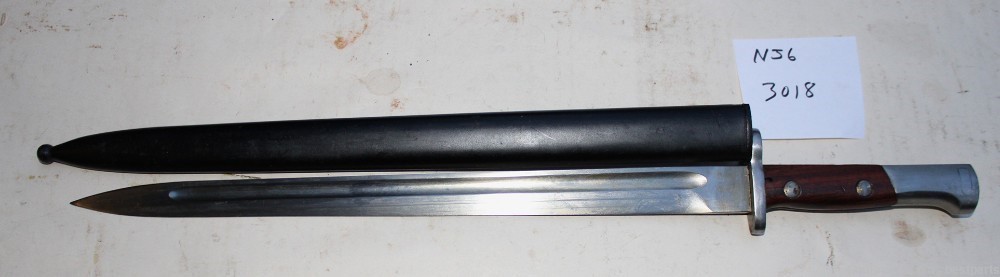 Vintage Bayonet W/ Scabbard, Marked 3018 - #NJ6-img-0