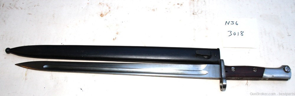 Vintage Bayonet W/ Scabbard, Marked 3018 - #NJ6-img-1