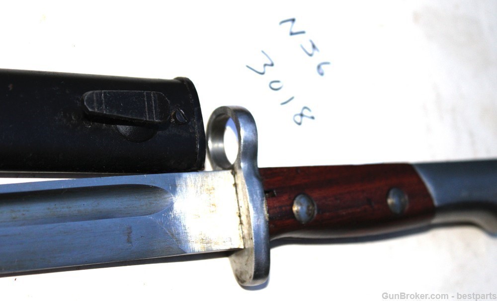 Vintage Bayonet W/ Scabbard, Marked 3018 - #NJ6-img-11