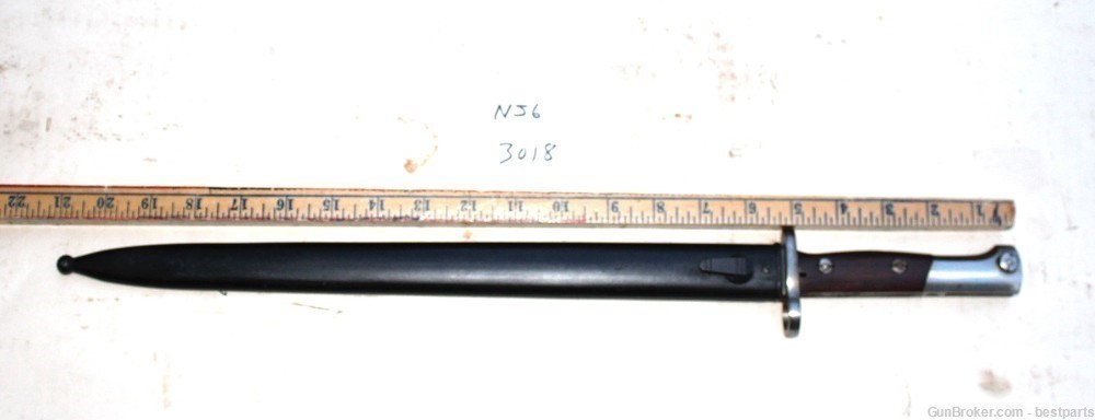 Vintage Bayonet W/ Scabbard, Marked 3018 - #NJ6-img-2