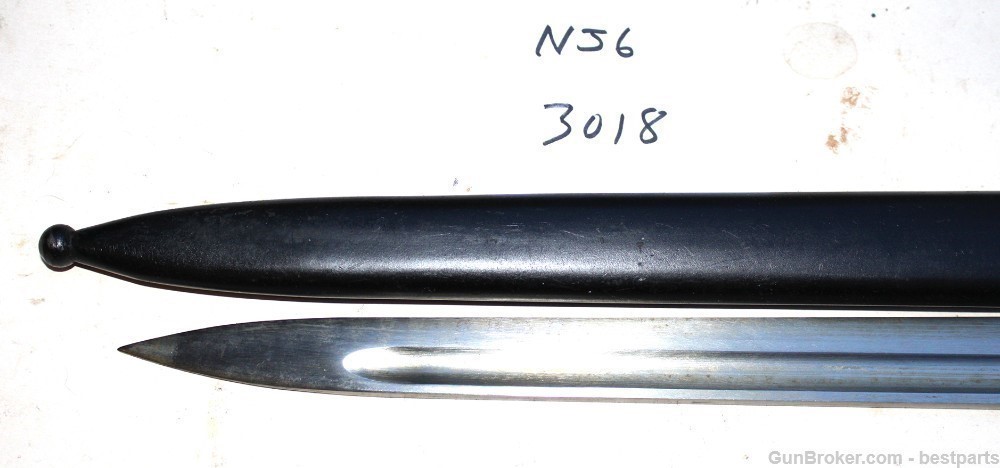 Vintage Bayonet W/ Scabbard, Marked 3018 - #NJ6-img-10