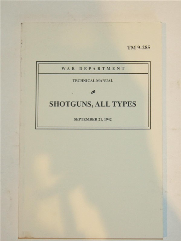 Technical Manual, Shotguns All Types, New-img-0