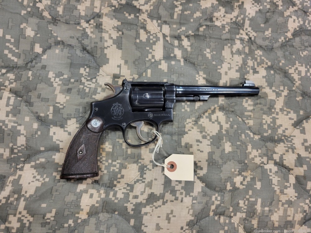 Smith & Wesson Early Outdoorsman .22LR Revolver! 6.5" Barrel S&W Revolver -img-5
