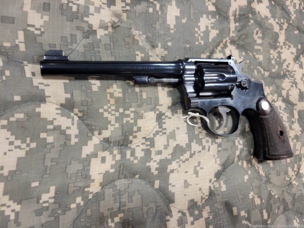 Smith & Wesson Early Outdoorsman .22LR Revolver! 6.5" Barrel S&W Revolver -img-2