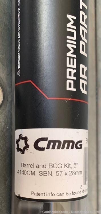 CMMG Barrel & Bolt AR-15 MK57 5.7x28 5" 4140CM SBN-img-2
