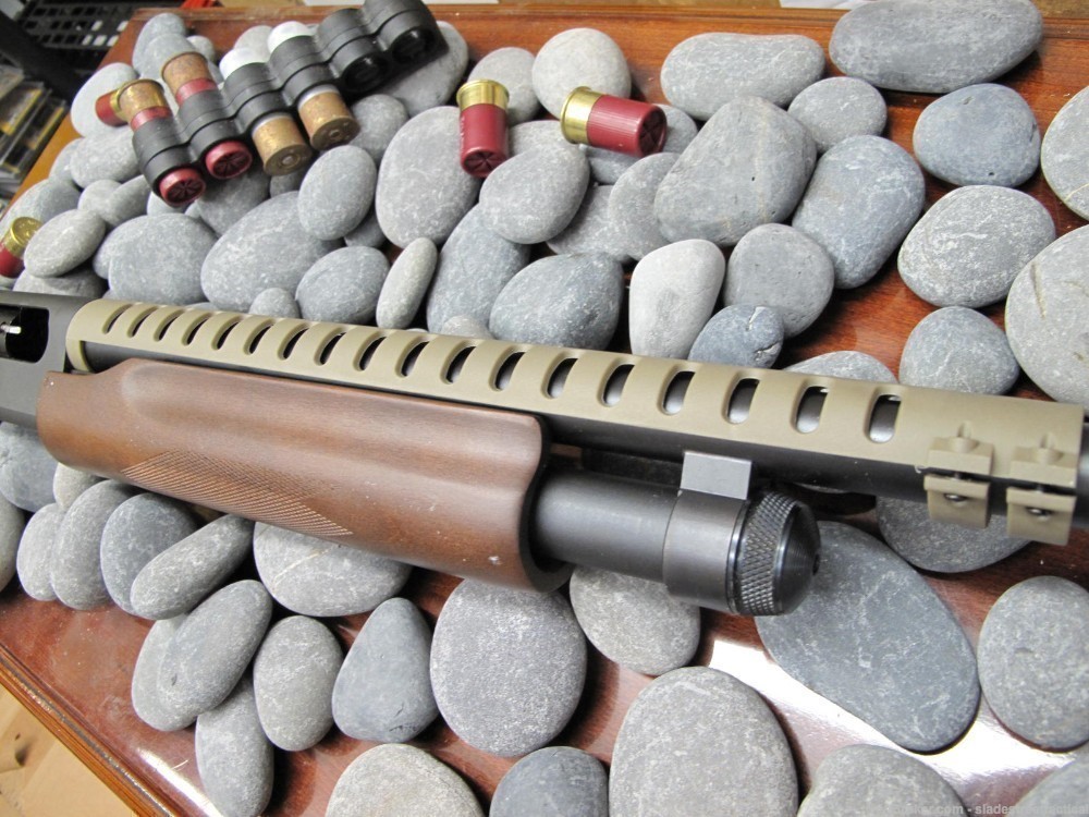 PEANUT BUTTER REMINGTON 870 Heat Shield Tactical Shotgun 12 Gauge Shroud-img-0