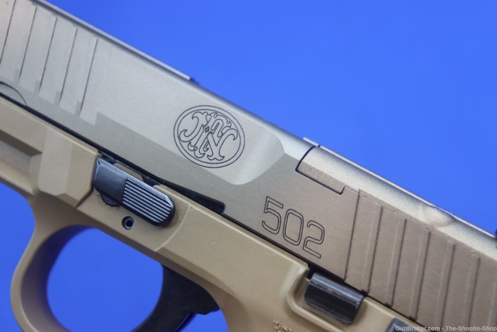 FN America Model 502 Tactical Pistol 22LR FDE Optics Ready 15RD Threaded 22-img-15