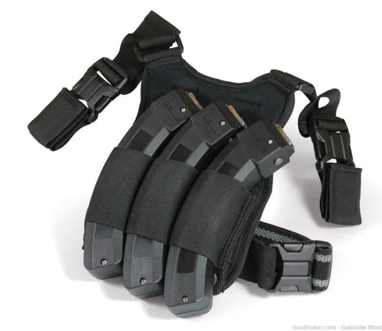 Adaptive Tactical Triple Mag Drop Leg Storage Pouch - AT-07900-img-0
