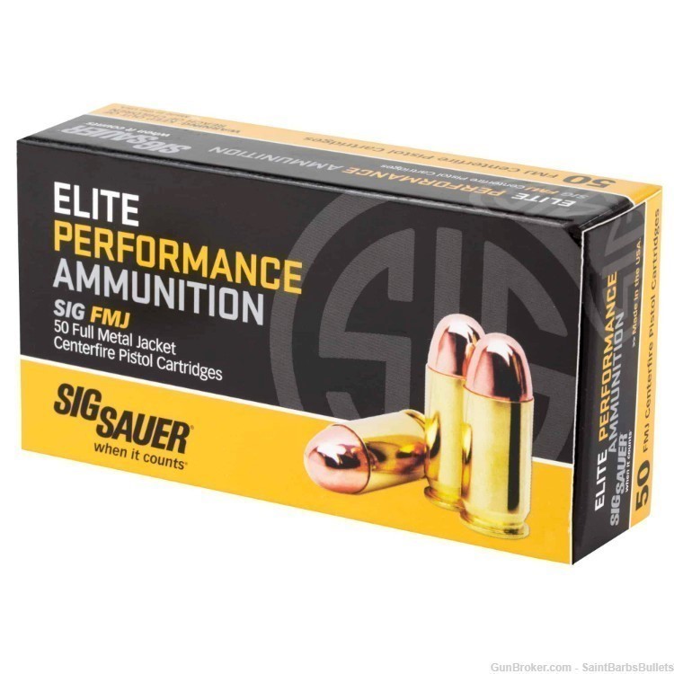 Sig Sauer Elite Performance .380 ACP 100gr FMJ - 50 Rounds-img-1