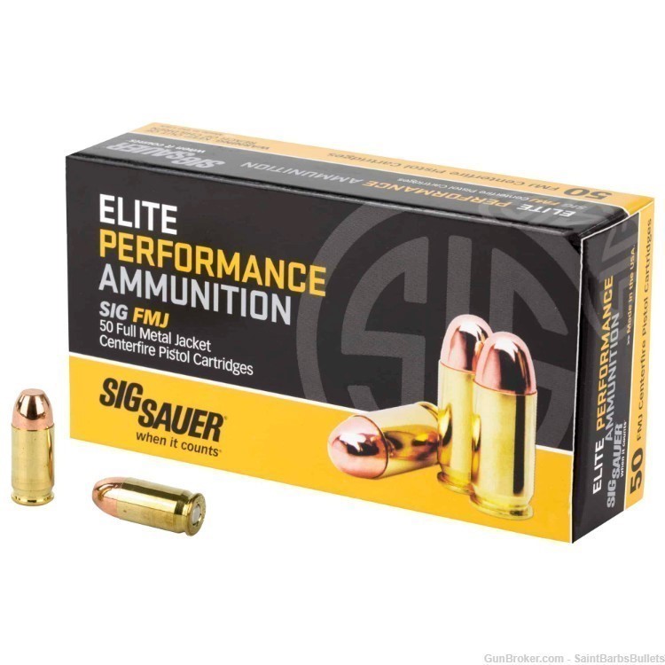 Sig Sauer Elite Performance .380 ACP 100gr FMJ - 50 Rounds-img-0