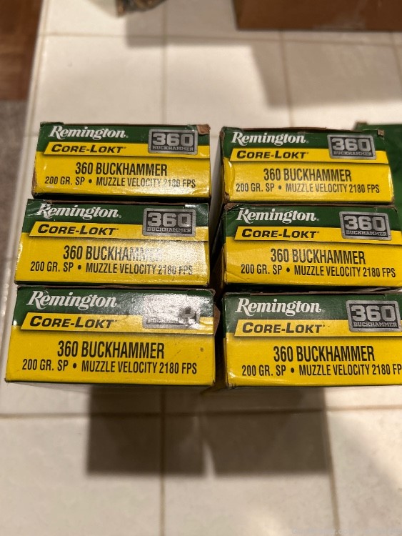 120 rounds Remington Core-Lokt 360 Buckhammer 200 grain SP ammo-img-0