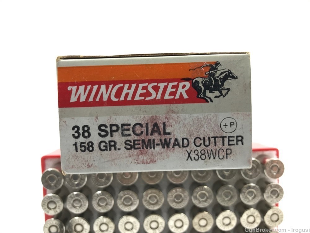 Winchester .38 Spl +P 158 Gr Semi-Wad Cutter FULL Vintage Box 1099-NX -img-4