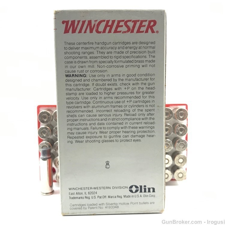 Winchester .38 Spl +P 158 Gr Semi-Wad Cutter FULL Vintage Box 1099-NX -img-5