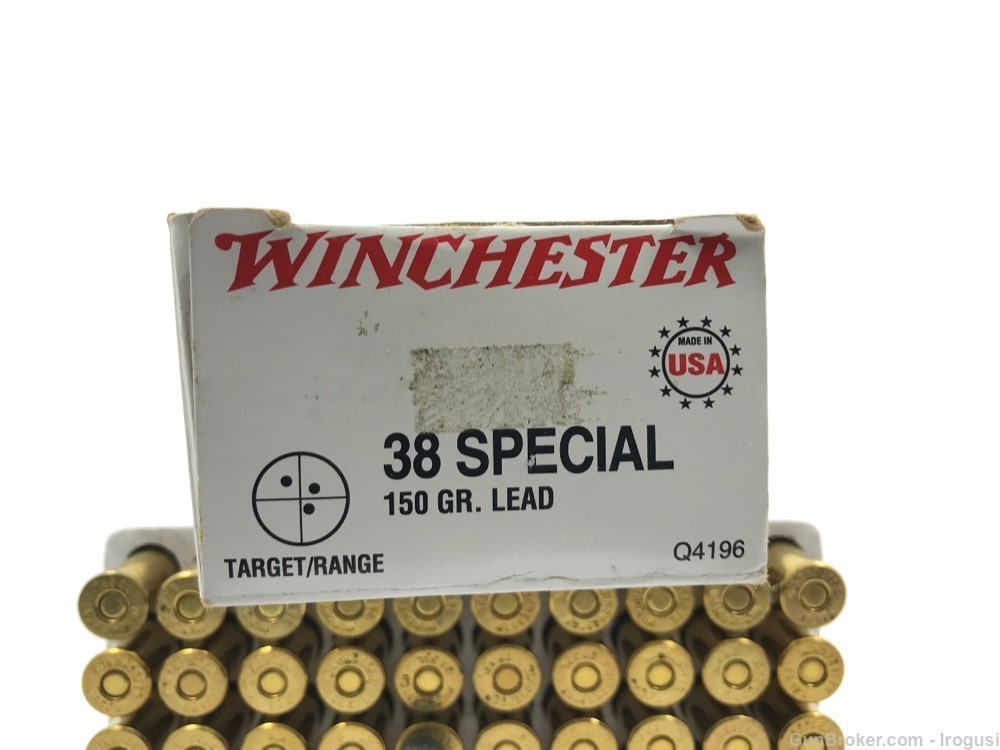 Winchester .38 Spl 150 Gr Lead Target Range FULL Vintage Box 1102-NX-img-4