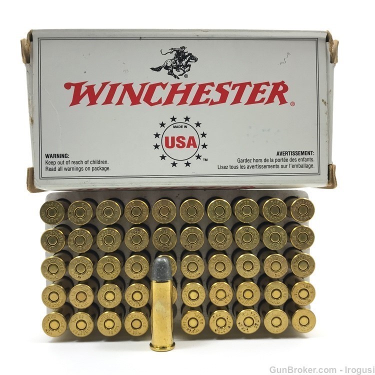 Winchester .38 Spl 150 Gr Lead Target Range FULL Vintage Box 1102-NX-img-0