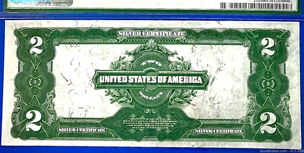1899 $2 Silver Certificate, Porthole Note Free Shipping -img-1
