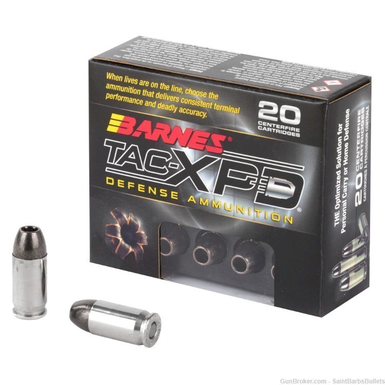 Barnes TAC-XPD .380 ACP 80gr HP - 50 Rounds -img-0