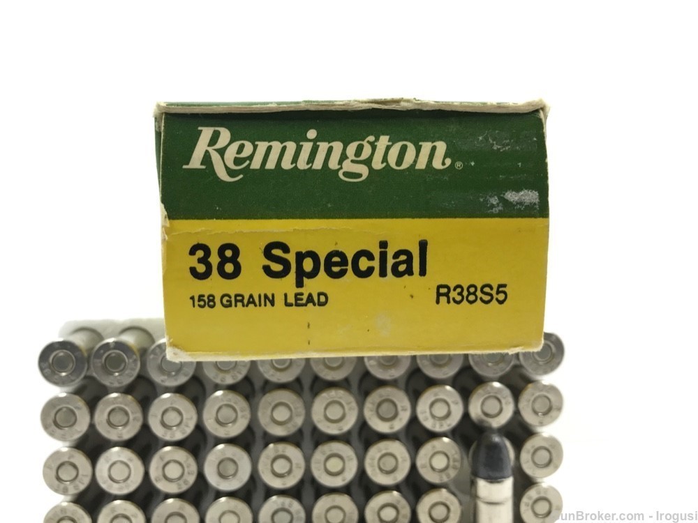 Remington .38 Special 158 Gr Lead FULL Vintage Box 1105-NX -img-2