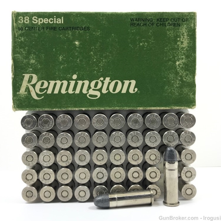 Remington .38 Special 158 Gr Lead FULL Vintage Box 1105-NX -img-0