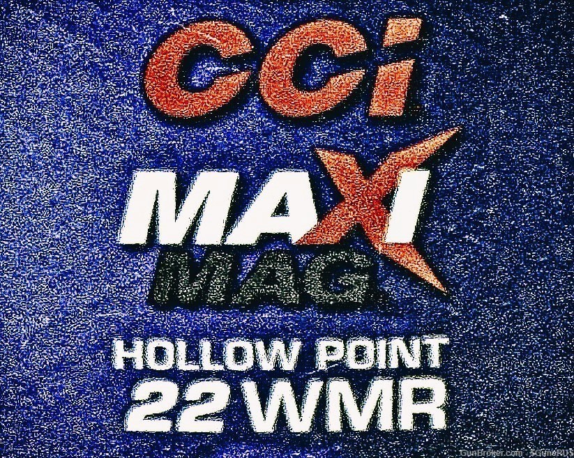 CCI MaXi MaG 22 MAGNUM WMR 40 Grain Jacketed Hollow Point Carton 125 Rds  -img-3