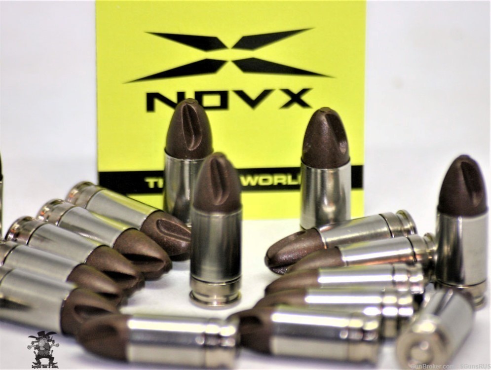NOVX +P ARX 9 mm 65 Grain 1600 FPS 468 Ft/lbs MATRIX PROJECTILE 25+1 Bonus -img-3